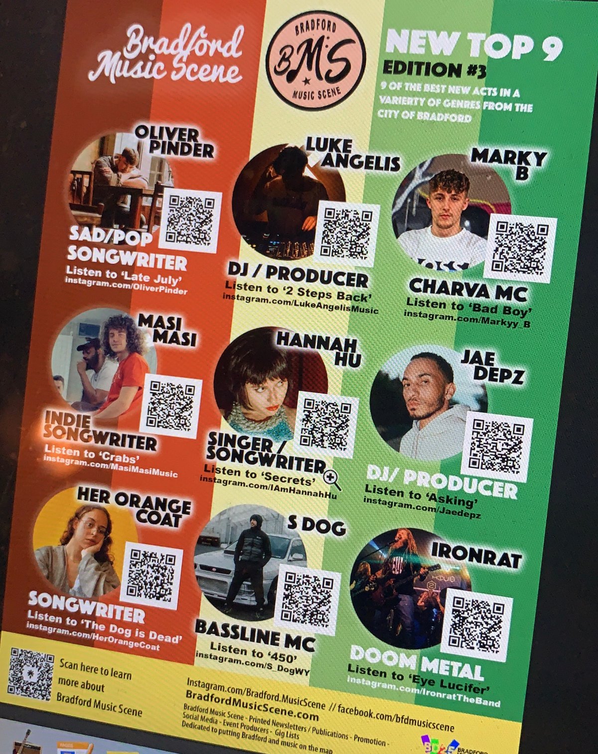 Printed Top Artists to Watch guide, third edition